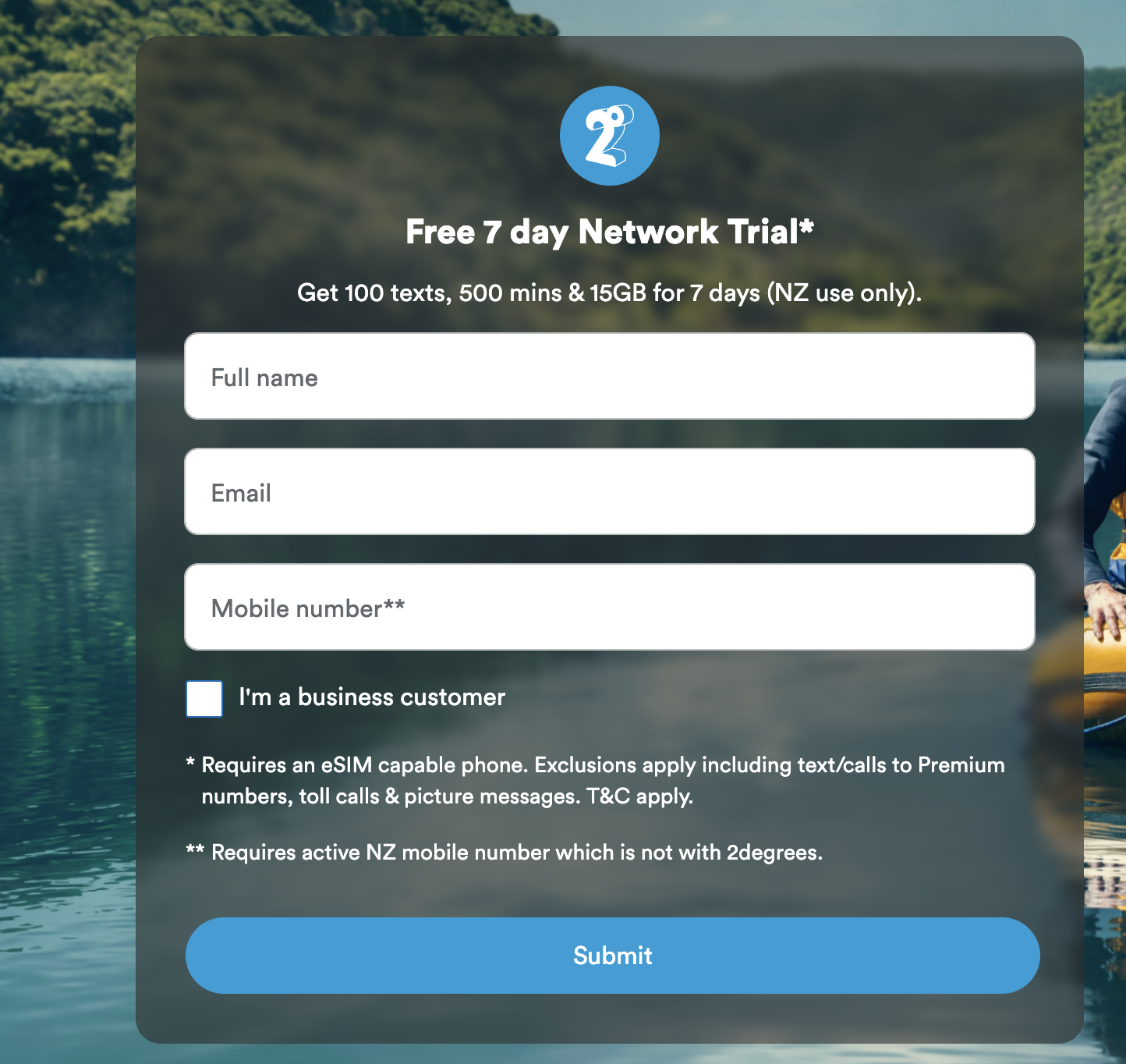 2degrees 免费eSIM申请教学